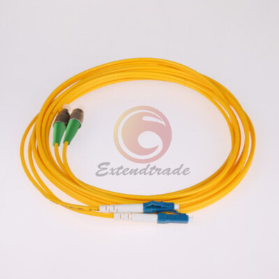 10M FC/APC-LC/UPC 9/125 Fiber Optic Cable Patch Cord SM 2 core Duplex #E1