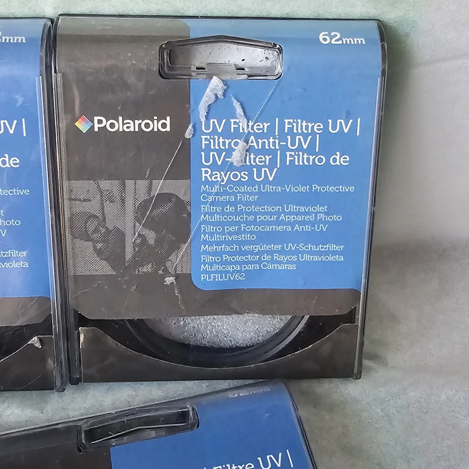 Lot of 5 POLAROID 62MM Multi-coated UV Protective Camera Lens Filter PLFILUV62 - Image 4 of 4