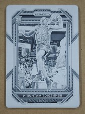 2022-23 PRIZM BASE #254 PLATE 1/1 Bennedict Mathurin RC