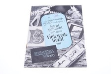   EXAKTA, VAREX MULTIPURPOSE CAMERA ORIGINAL PRODUCT GUIDE BROCHURE GERMAN 123