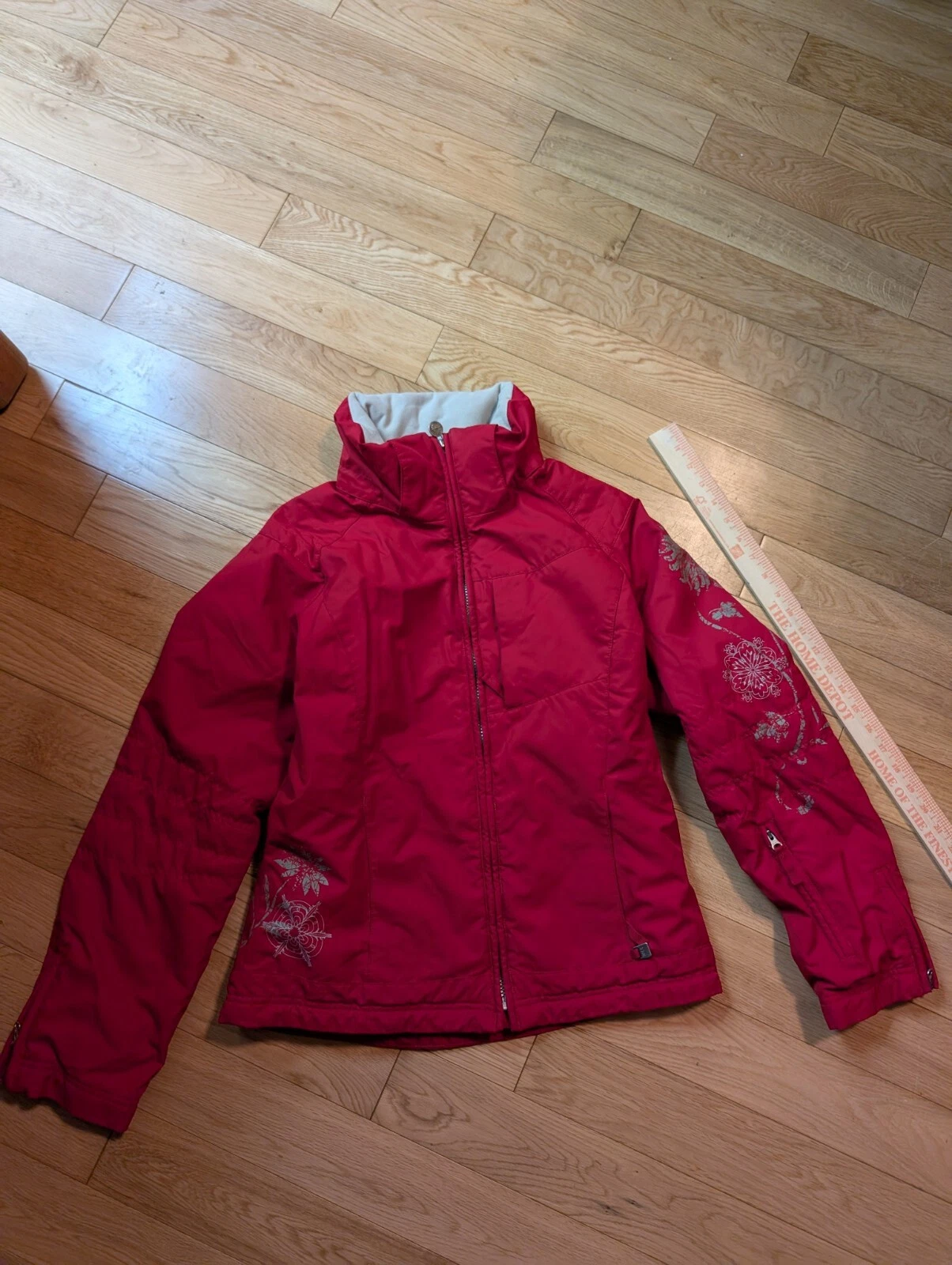 NILS Red Insulated Ski Jacket with Women’s Size 10 Warm Winter Germany