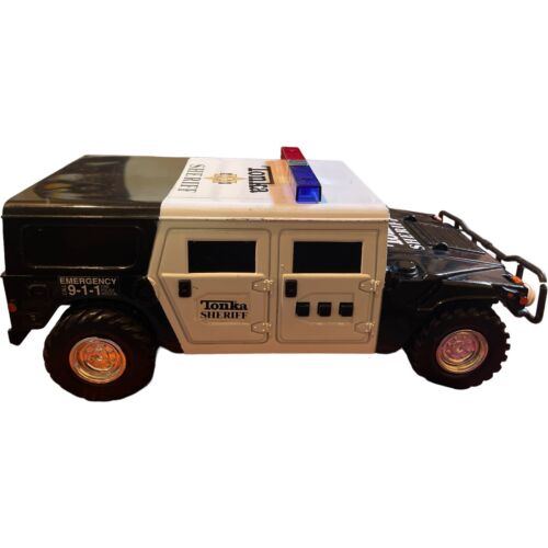 Vintage 1999 Funrise Hasbro Tonka Sheriff Police Hummer Vehicle 13” *read