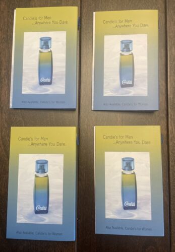(4) VINTAGE CANDIES COLOGNE FOR MEN CARDED VIALS