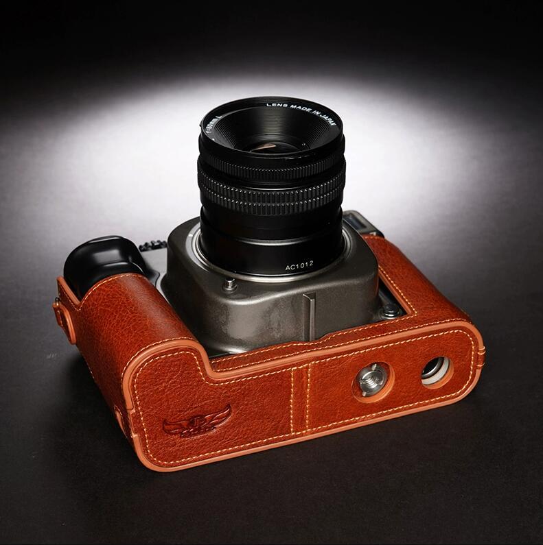 Handmade Genuine Leather Half Camera Case Cover For MAMIYA 7ii 6MF