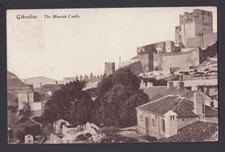 GIBRALTAR 1920 MOORISH CASTLE VIEW POSTCARD TO NORTHAMPTON MASSACHUSETTS UK