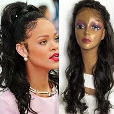 Glueless Brazilian Natural Wave 100 Human Hair Lace Front Wig Full Lace Wigs