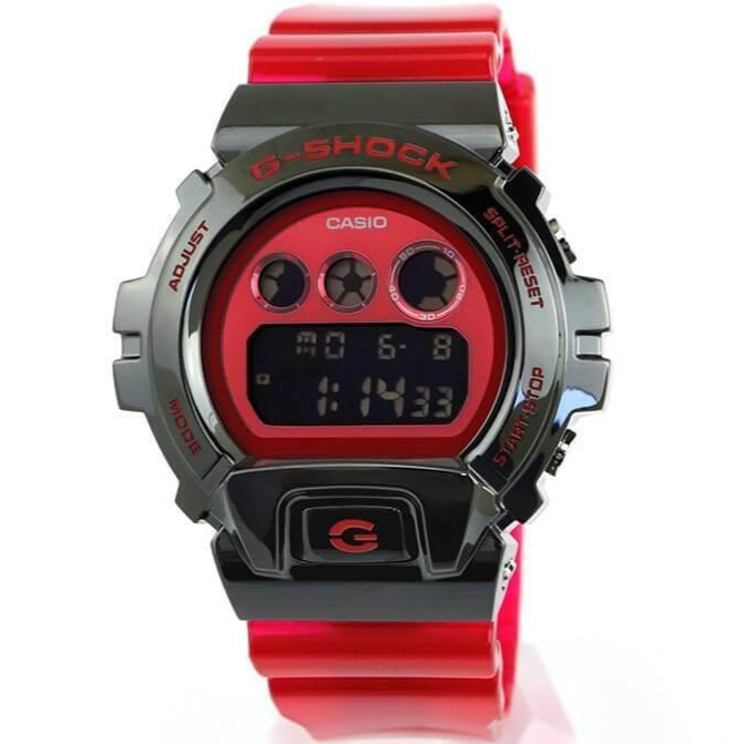 CASIO G-SHOCK GM-6900B-4JF Black Stainless Steel Metal Bezel Watch