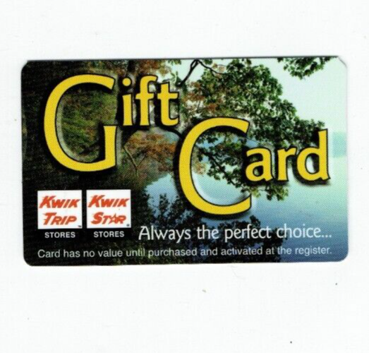 Kwik Trip Kwik Star Gift Card - Gas - Fuel - Collectible - NO Value