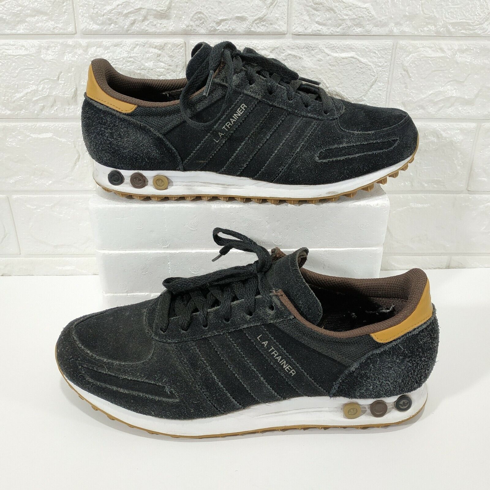 Adidas LA Trainer Black Sneakers Sz US 10 EUR 44 eBay