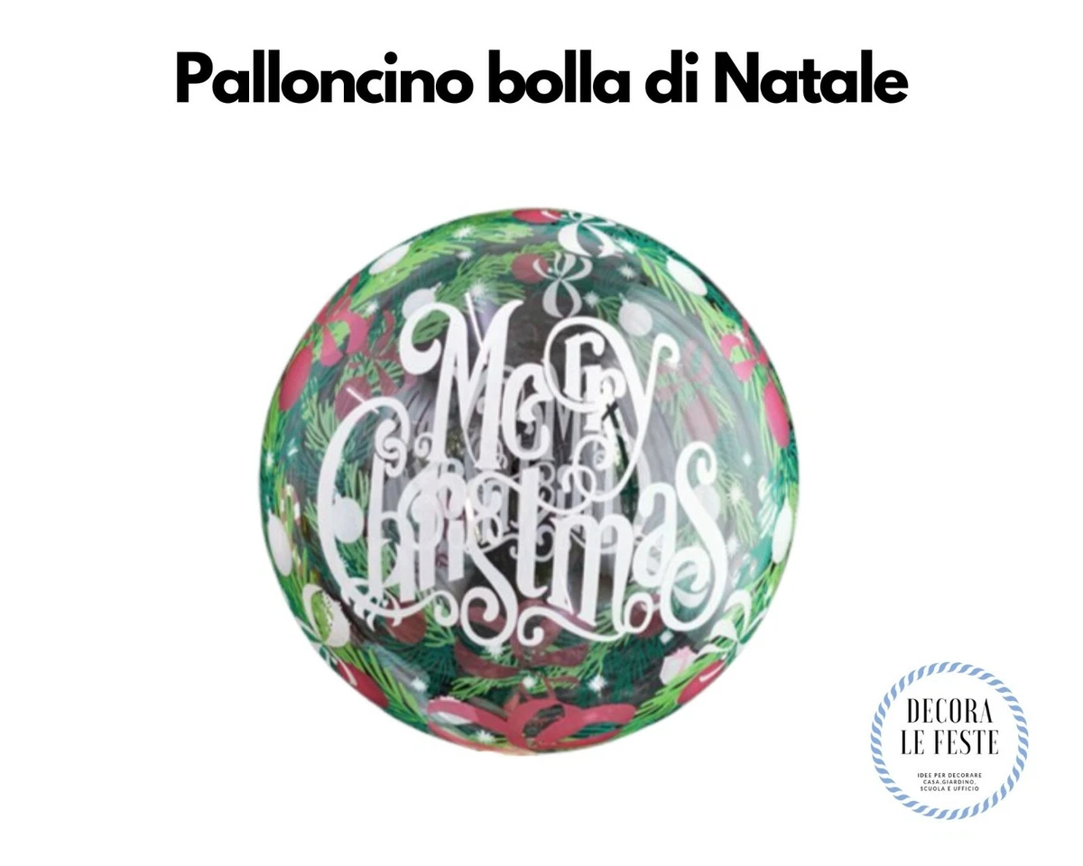 6 Palloncini Di Natale In Alluminio Mylar - Decorazioni Natalizie Con Personaggi Classici, Rossi E Verdi, Facili Da Gonfiare