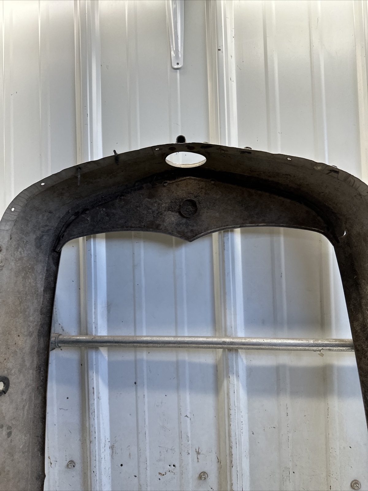 1930 Ford Model A Radiator Shell Shroud Emblem & Crank Cover Vintage ...