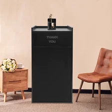 30L Trash Can Cabinet Restaurant Commercial Trash Can With Tray Holder For Cafe