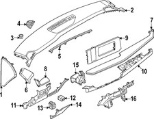 Genuine Nissan Instrument Panel Trim Panel 68236-7LF1A