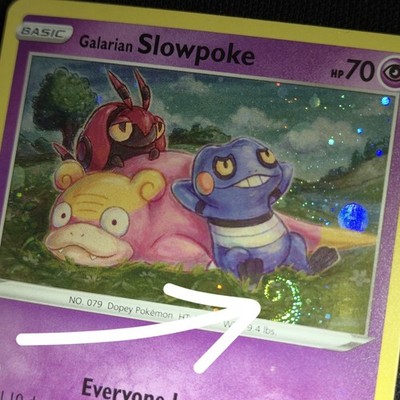 FART SWIRL BLEED 🌀💫 Galarian Slowpoke SWSH126 Evolving Promo