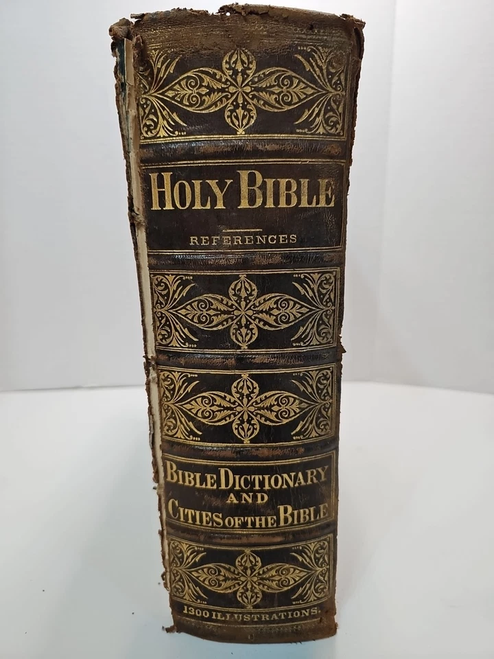 1876 Holy Bible Reference 1300 Illustration Goodspeed New York See Photos Foto 2 de 4