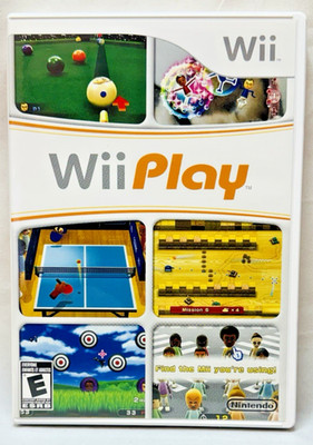 Wii Play Game 2006-2007 Nintendo Wii Games Multi Sports Complete w/Manual