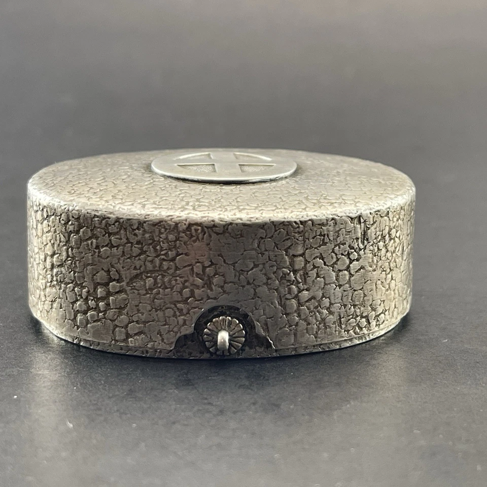 Raro Antiguo Firmado Hattori Jungin Sólido Plata Fina Caramelo Caja 110g Meiji Foto 4 de 4