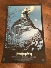 Frankenstein Ken Taylor Variant Signed Mondo 38/175 Screen Print