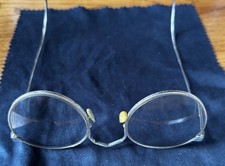 Antique 1920s American Optical Ful-Vue 12K Gold Filled Round Wire Rim Eyeglasses