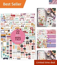 Aesthetic Monthly Planner Stickers - 1100+ Waterproof Designs for Organization