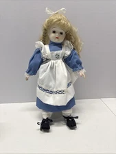  VINTAGE Young's Inc 16" Porcelain Doll By Patricia Lynn Victorian Blonde Hair