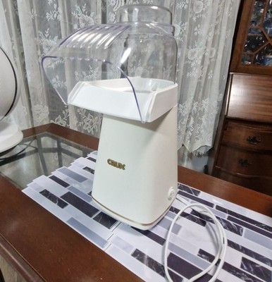 Vintage Crux Hot Air Popcorn Maker Matte White Make 15 Cups Measuring,excelent
