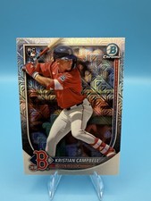 Kristian Campbell RC Mojo Refractor 2025 Bowman Chrome Mega #58 Boston Red Sox 
