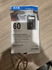 Eaton Non Fusible Pullout Air Conditioner Disconnect  DPU222RP Gray Outdoor 240V