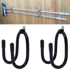 2 Pack Pool Pole Hanger/Hook, Pool Cleaning Tool Holder and Organizer for Poo...