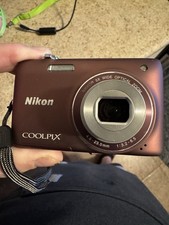 Nikon COOLPIX S4100 14 MP Digital Camera Plum Wide-Angle HD Touch Screen Vintage