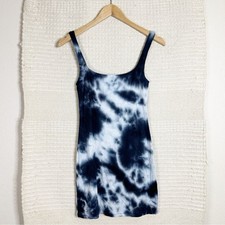 REFORMATION black and white tie dye Becky body con mini dress SIZE SMALL