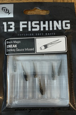 13 Fishing Sneak Black Magic donkey sauce infused soft bait-BRAND NEW-SHIPN24HRS