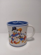 DISNEY PARKS Duck Tales Coffee Mug Treasure Map Scrooge Huey Dewey Louie NWOT