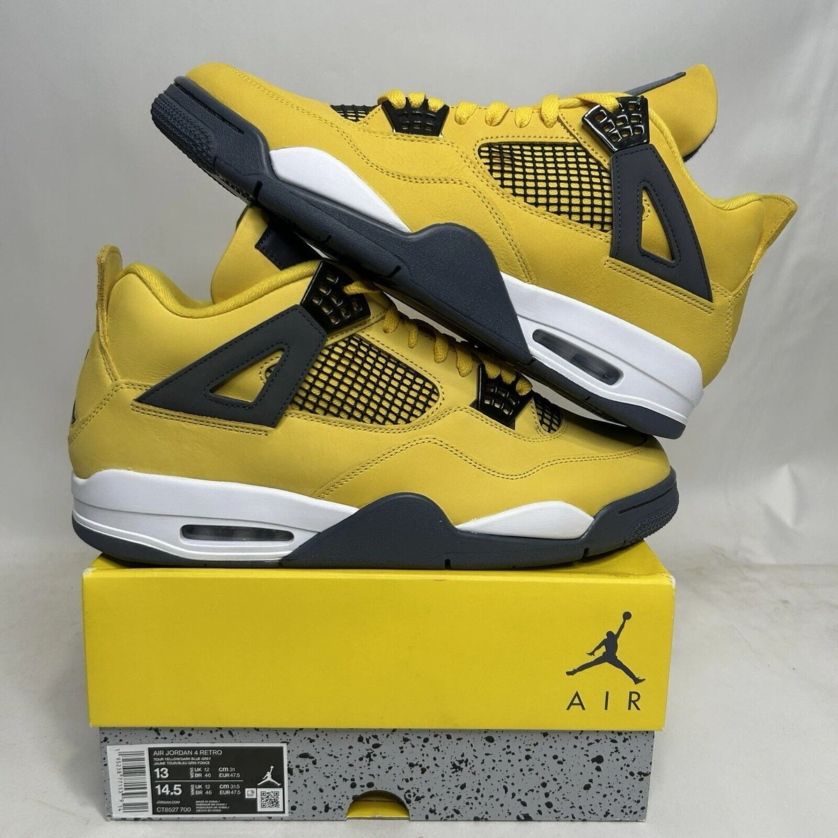 Jordan 4 Retro LS Tour Yellow | eBay