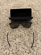 RARE! VERSACE POLARIZED Sunglasses Model VE4307 GB1/81 Black Gold 58 mm Eyewear