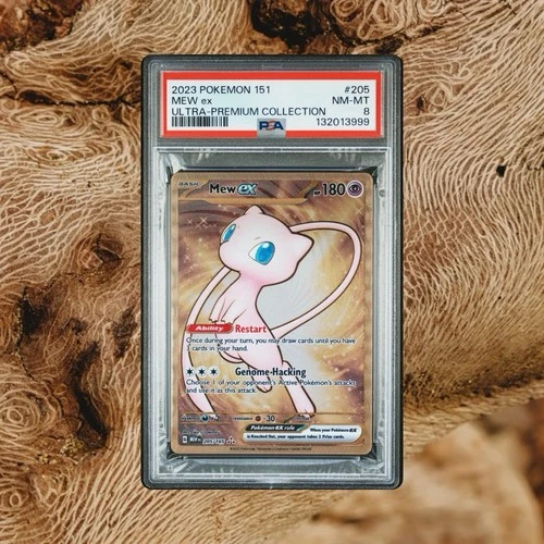 Pokémon SV Scarlet & Violet 151 Metal Ultra Premium UPC Mew ex 205/165 PSA 8