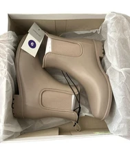 Women's Chelsea Rain Boots A New Day Waterproof Taupe Size 6