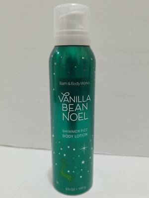 1 BATH & BODY WORKS VENILLA NOEL SHIMMER FIZZ BODY LOTION CREAM HAND 3.5 OZ NEW