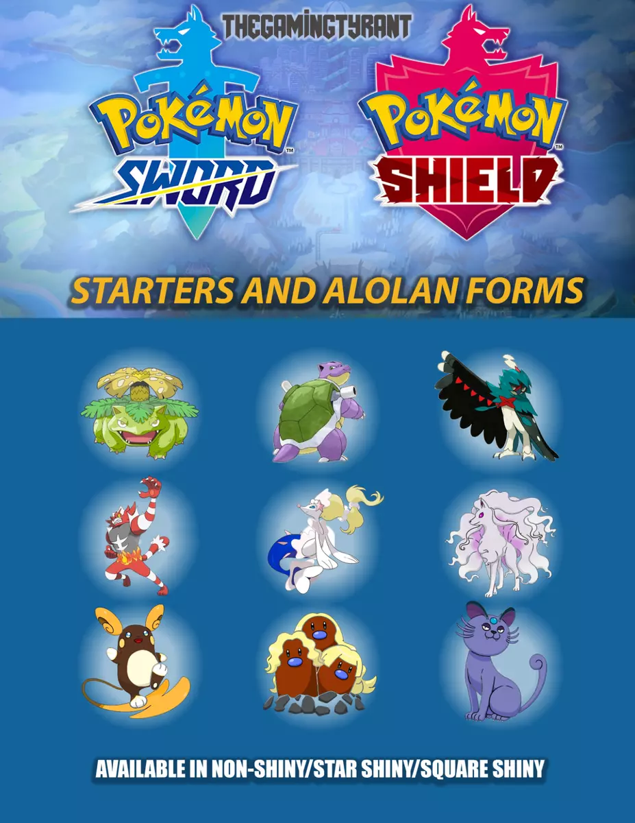 Pokemon Sword and Shield Starters and Alolan Forms, Pokemon Home