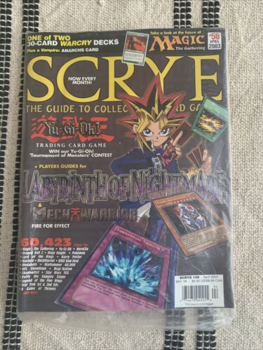 Scrye Magazine - April 2003 #58 Labyrinth Nightmare Yu Gi Oh trading cards - Picture 1 of 7