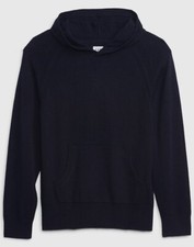NWT Gap Kids Boys CashSoft Hoodie Sweater SUPER SOFT navy blue Medium 8 54.95