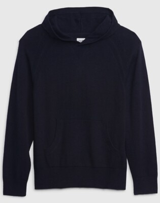 NWT Gap Kids Boys CashSoft Hoodie Sweater   SUPER SOFT!!    navy blue Small 6-7