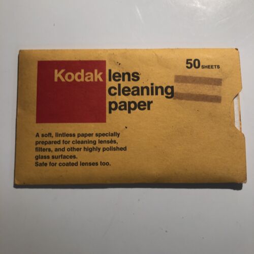 VINTAGE KODAK LENS CLEANING PAPER Collectible Zao
