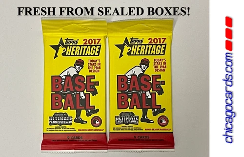 2x 2017 Topps Heritage RETAIL Pack Look4 Aaron Judge Rookie RC Real One Red AUTO