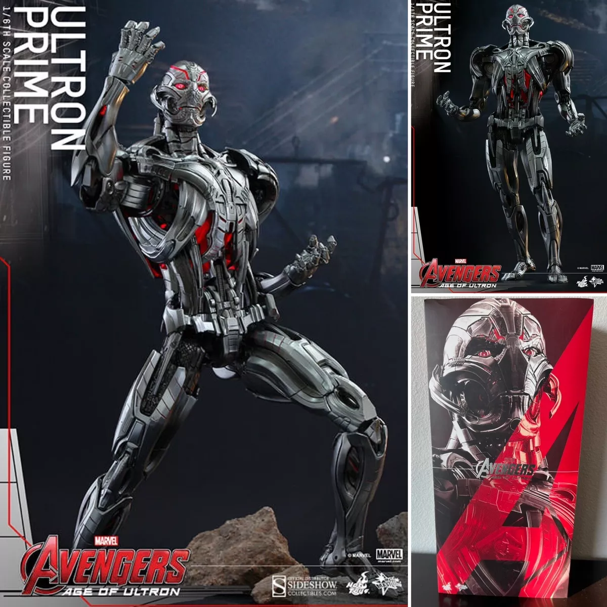 1/6 Hot Toys Ultron Prime MMS284 Figure Avengers Age Of Ultron US