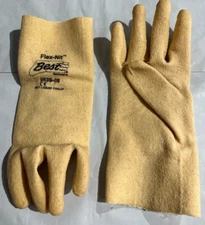 12- Cotton PVC Fully Coated Protective Landscaping Gardening Work Gloves SML