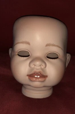 MARKENLOS Orchidee-Puppenkopf Christin für Puppengröße 55-60 cm