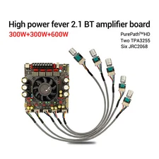 ZK-AS21P 2.1 Bluetooth HiFi Audio Power Amplifier Module  High Performance AmpjQ