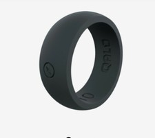 QALO Men's Classic Silicone Ring Collections Slate Grey Size 9