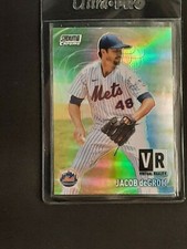 2021 STADIUM CLUB CHROME VIRTUAL REALITY WAVE REFRACTOR JACOB DEGROM